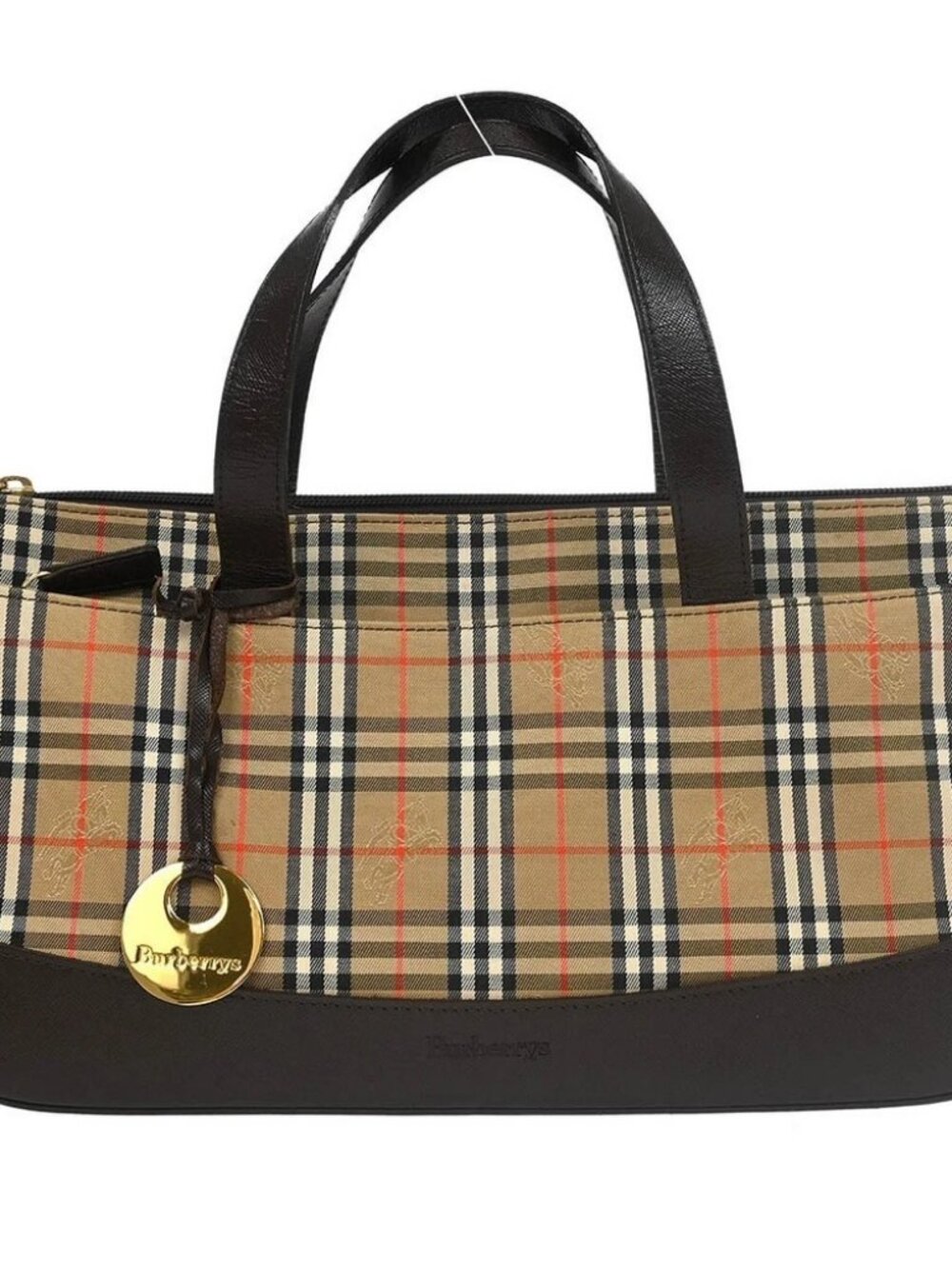 Burberrys Beige House Check Handbag